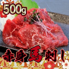 赤身馬刺し 【約500g】(津奈木町)