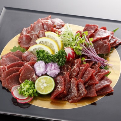 国産上赤身馬刺し 400g (津奈木町)