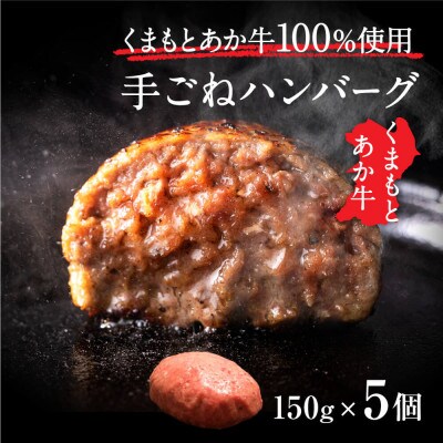 くまもとあか牛ハンバーグ150g×5個　熊本県津奈木町
