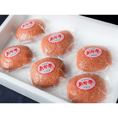 あか牛100%ハンバーグ 120g×6個(津奈木町)