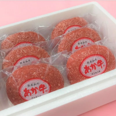 あか牛100%ハンバーグセット(あか牛ハンバーグ120g×6個 あか牛のたれ200ml)(津奈木町)
