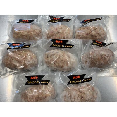 肥後の赤牛のチーズインハンバーグ (150g×8個)(津奈木町)