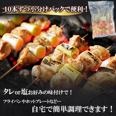 焼き鳥 ねぎま串50本(10本入×5袋)【ナンキューフーズ株式会社】《津奈木町》