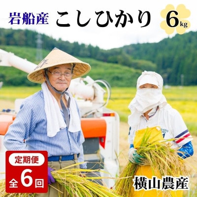 【毎月定期便】関川村産こしひかり6kg(2kg×3袋)ふっくら美味しさ 岩船米 [横山農産]全6回