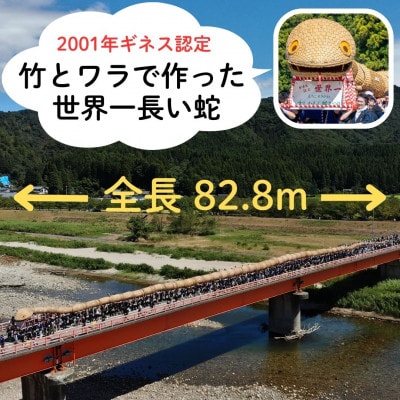 【返礼品なし】NIPPON 防災資産認定 えちごせきかわ大したもん蛇まつりを応援 1口3,000円