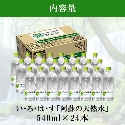 い・ろ・は・す 阿蘇の天然水540ml×24本 1ケース