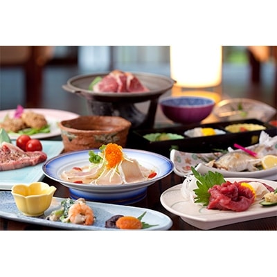 【杖立温泉 旅館 泉屋】宿泊券(1泊2食・馬刺し付)