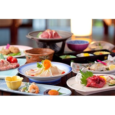 【杖立温泉 旅館 泉屋】ペア宿泊券(一泊2食・馬刺し付き)
