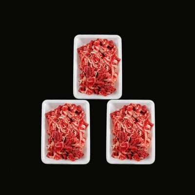 【訳あり】氷温(R)熟成　国産牛切り落とし約1.5kg(500g×3)(小国町)