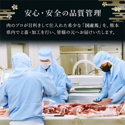 国産 上赤身 馬刺し 1000g 1kg 生食用 専用たれ付き(熊本県小国町)