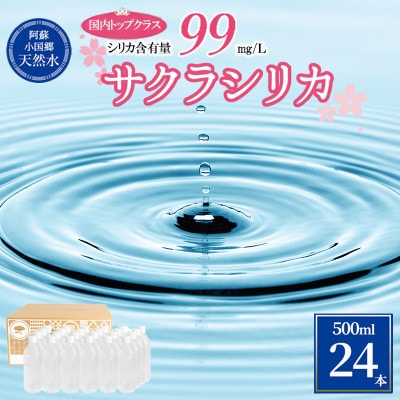 【毎月定期便】阿蘇小国郷が育む天然のシリカ水「サクラシリカ」500ml×24本全6回