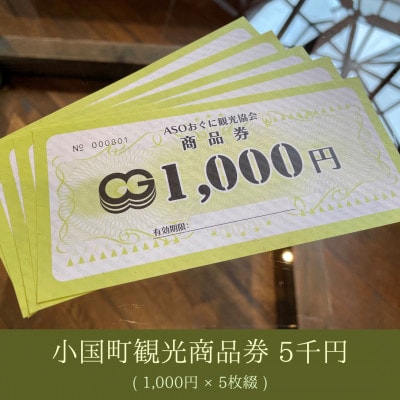 小国町観光商品券5千円(1000円×5枚)