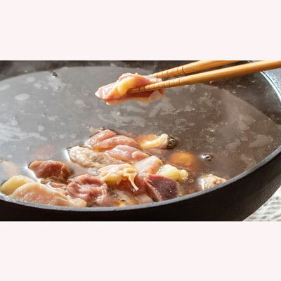 白神特選 白神地鶏鍋セット 4人前 「まっすぐな道」[No.5335-0077]