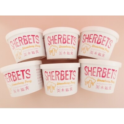 【SHERBETS】木能実のいちごシャーベット 6個セット
