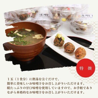 手軽に本格お味噌汁 生味噌玉 詰合せ  48食入り 冷凍 今井糀屋[No.5335-1395]