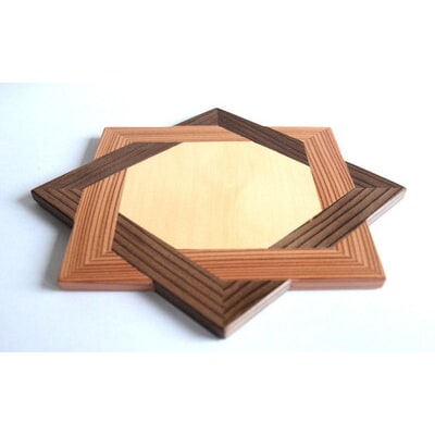 秋田杉の組子コースター 5個セット[No.5335-1689]