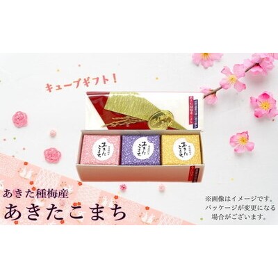 白米 あきたこまち 『300gキューブ』 ギフトセット 300g×3個[No.5335-0204]