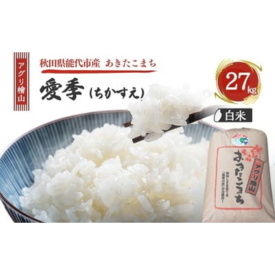 令和7年産 アグリ檜山米 愛季 白米 27kg あきたこまち[No.5335-1668]