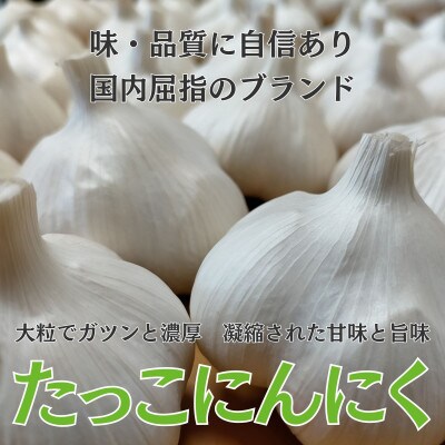 濃厚な味わいの田子町ブランド!たっこにんにくMサイズ10玉(青森県田子町産にんにく)