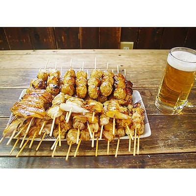 国産鶏肉　あべどり　焼きとり45本【つくね串+特選バラエティーセット】
