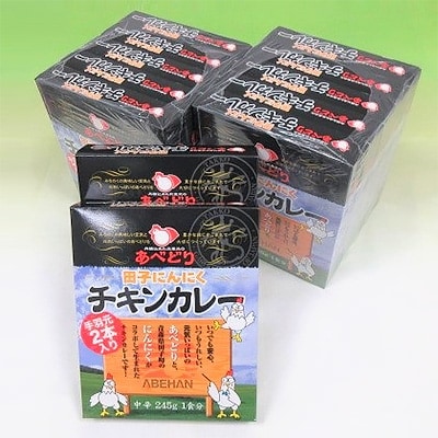 あべどり　田子にんにくチキンカレー245g×12個セット