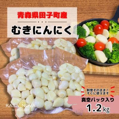 【KASANOVAのにんにく　青森県田子町産(乾燥・むき)】『1.2kg』