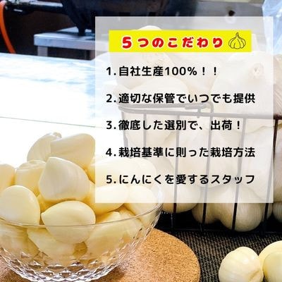 【KASANOVAのにんにく　青森県田子町産(乾燥・むき)】『1.2kg』