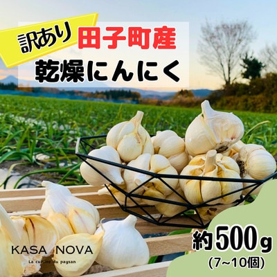 【訳あり】青森県田子町産にんにく(乾燥)『500g』(7～10個)