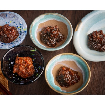 おかず味噌5種セット(行者にんにく・なんばん・たまねぎ・ぶた肉・ふきのとう)