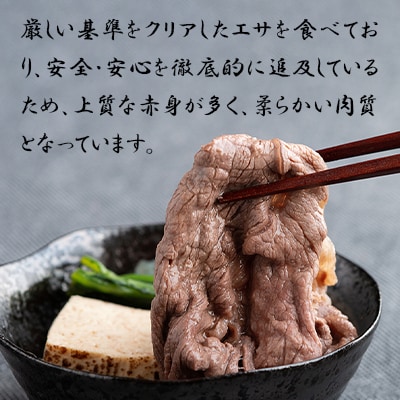 北海道産ブランド牛の赤身2kg(スライス1600g・切り落とし400g)