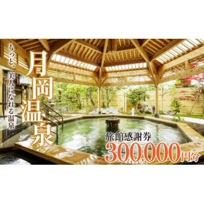 月岡温泉旅館感謝券・新発田市内ゴルフ場共通利用券【300,000円分】