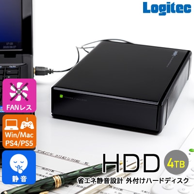 ロジテック ハードディスク(HDD) 4TB スタンダードタイプ/LHD-ENA040U3WS【08