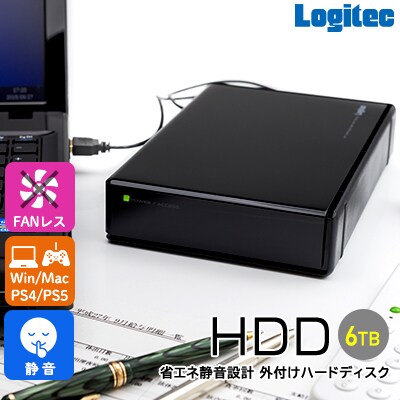 ロジテック ハードディスク(HDD) 6TB スタンダードタイプ/LHD-EN60U3WS