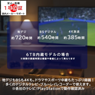 ロジテック ハードディスク(HDD) 6TB スタンダードタイプ/白/LHD-EN60U3WSWH