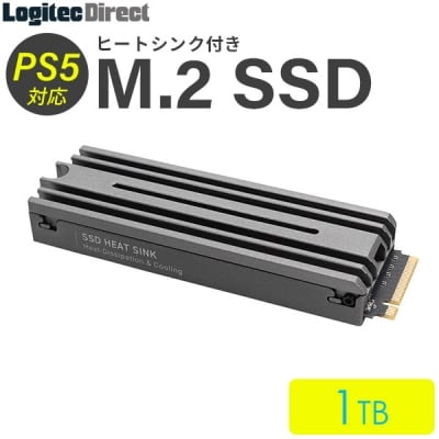 ロジテック ヒートシンク付きM.2 SSD 1TB /LMD-PS5M100 082-01