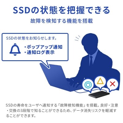 ロジテック 暗号化 外付けSSD セキュリティ対策 /LMD-PBL960U3BS 080-01