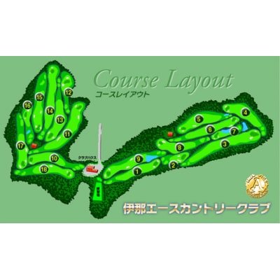 伊那エースカントリークラブ　ゴルフ場利用補助券　3枚