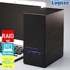ロジテック 外付けHDDケース 2BAY RAID機能搭載 LHR-2BRHU3 020-47