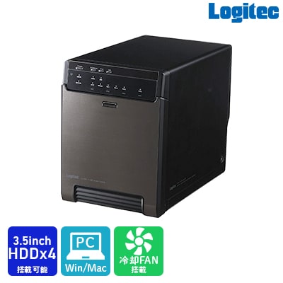 ロジテック 外付けHDDケース 4BAY LHR-4BNHEU3 055-12
