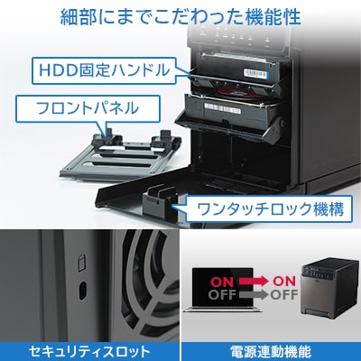ロジテック 外付けHDDケース 4BAY LHR-4BNHEU3 055-12