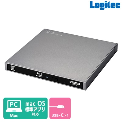 ロジテック Mac対応 ポータブルブルーレイドライブ LBD-LPWBWU3CMDG 043-05