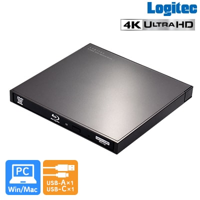 ロジテック ポータブルブルーレイドライブ ソフト無し LBD-LPWAWU3CNDB 037-12