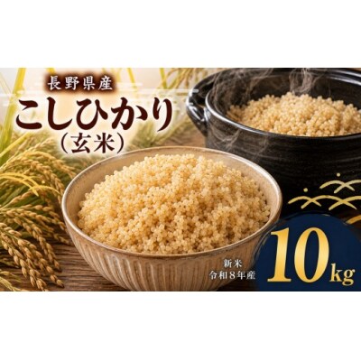令和8年産　伊那市産コシヒカリ玄米　10kg(5kg×2)