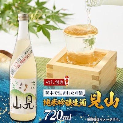【のし付き】茨木で生まれたお酒　「見山」純米吟醸生酒720ml 1本箱入