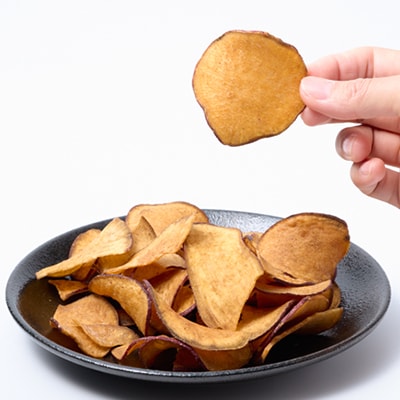 【4袋:うす塩】らんらんのお芋チップス　多数メディアで紹介　北大阪で行列のできるお芋専門店