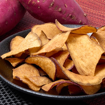 【4袋:うす塩】らんらんのお芋チップス　多数メディアで紹介　北大阪で行列のできるお芋専門店