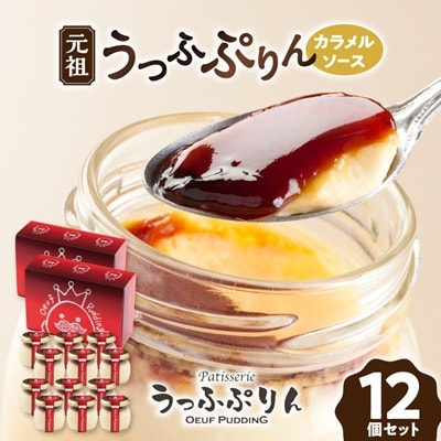 【大阪・関西万博出展】元祖うっふぷりんカラメルソース　12個セット