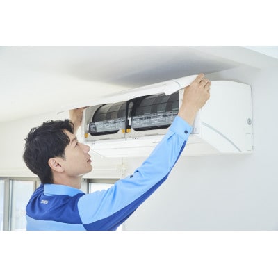【茨木市内のみ】フィルター自動お掃除機能付きエアコンクリーニング〈壁掛けタイプ〉+エアコン抗菌コート