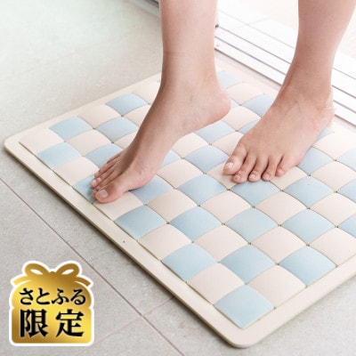 【さとふる限定】PUREREFRE 珪藻土バスマット L BL