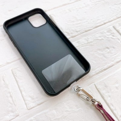真田紐 スマホショルダー ストラップ 木綿100% 京紫